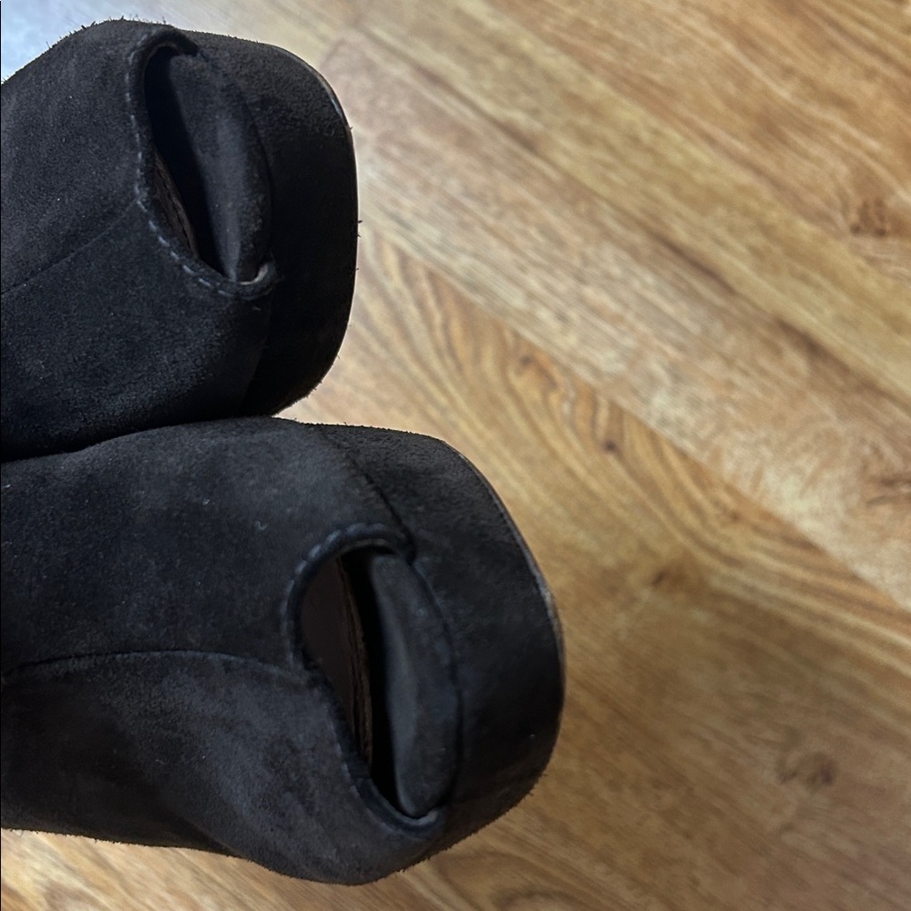 PRADA Elegant Brown Suede Slingback Heels Size 8 Made in Italy - Picture 11 of 11